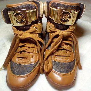 Michael Kors Nikko High Top Wedge Sneakers